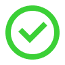 grønn check icon